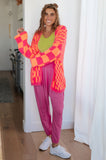 The Motive Slouch Jogger in Hot Pink
