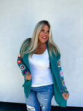 PREORDER: Crochet Sleeve Cardigan In Assorted Colors