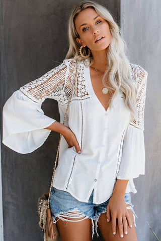 Maggie Flared Long Sleeve Top