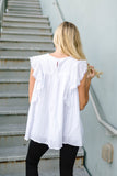 Summer Love Embroidered Top In White
